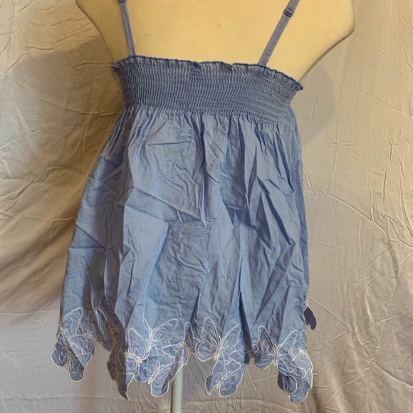 Victoria’s Secret babydoll top w/ butterfly accents - Picture 2 of 6
